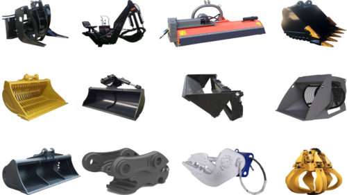 Different attachments for equipment